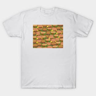 Burger Pattern T-Shirt